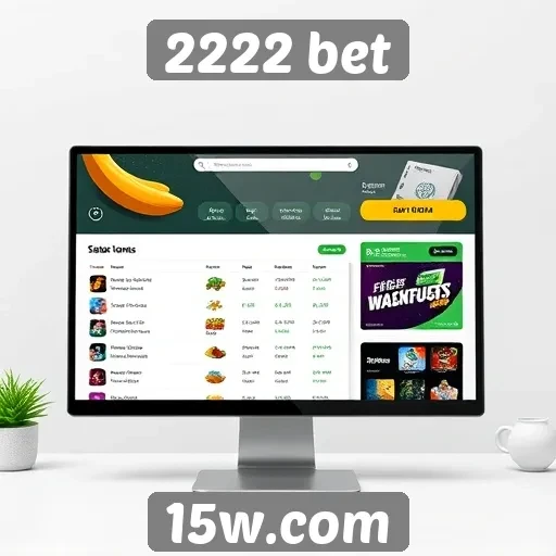 Interface e usabilidade do site 2222 bet