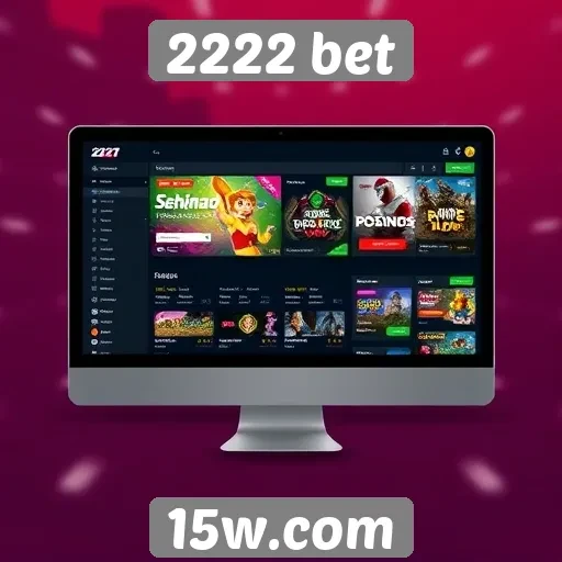 Navegação intuitiva no site 2222 bet